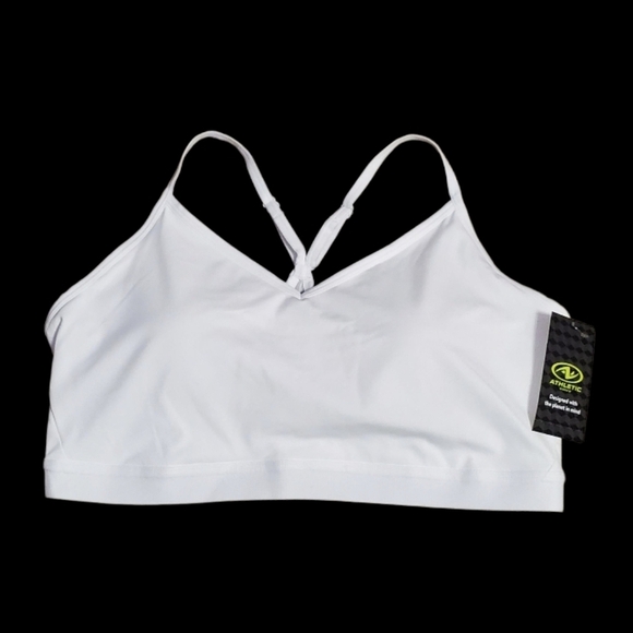 NWT Athletic Works Women’s Plus Size Racerback White Sports Bra XXXL 22 - Picture 7 of 8